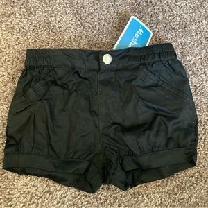 NWT Pleated Black Baby Shorts Size 2T